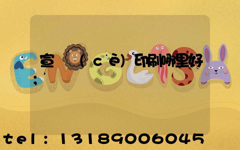 宣傳冊(cè)印刷哪里好