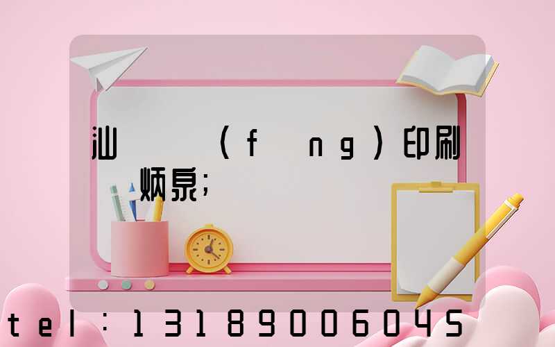 汕頭東風(fēng)印刷廠黃炳泉
