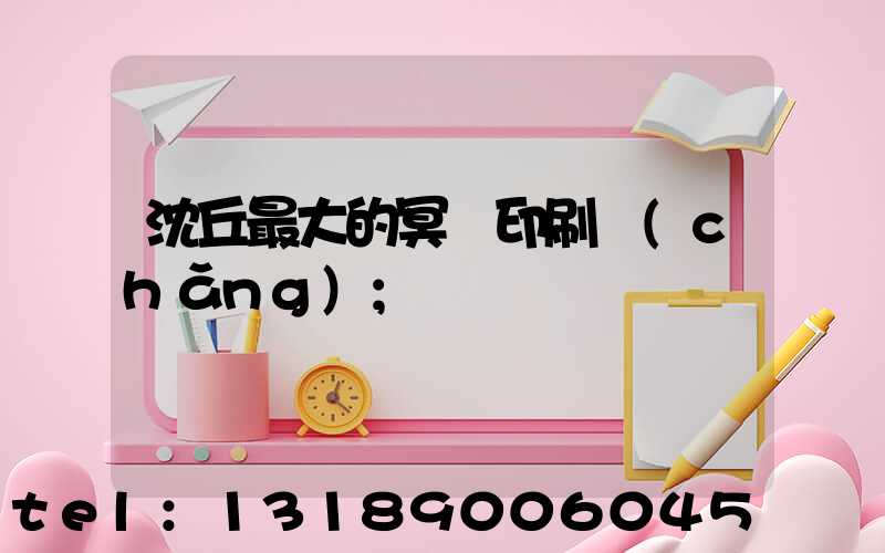 沈丘最大的冥幣印刷廠(chǎng)