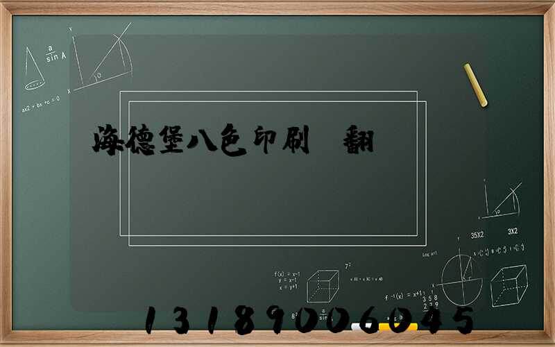 海德堡八色印刷機翻轉(zhuǎn)