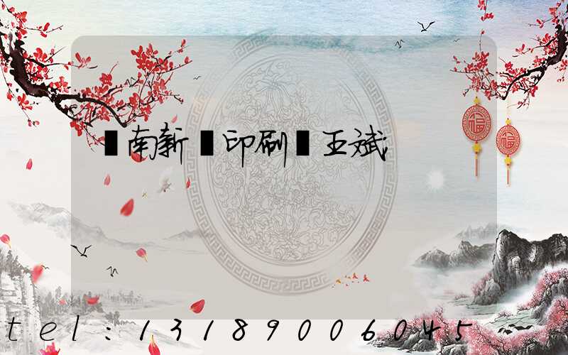 濟南新華印刷廠王斌
